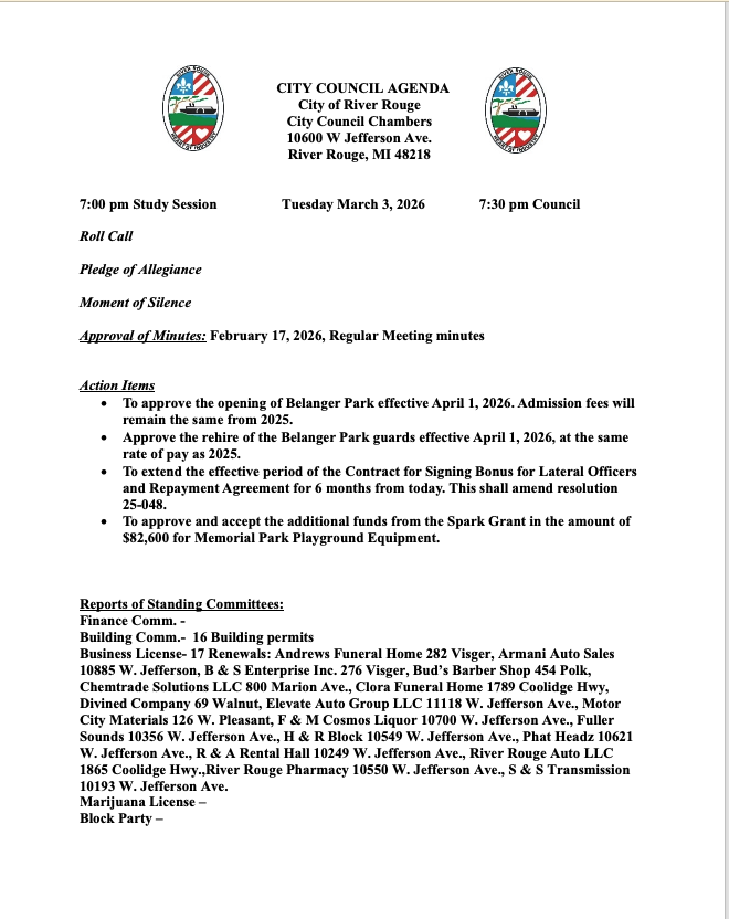 City Council Agenda Page 1