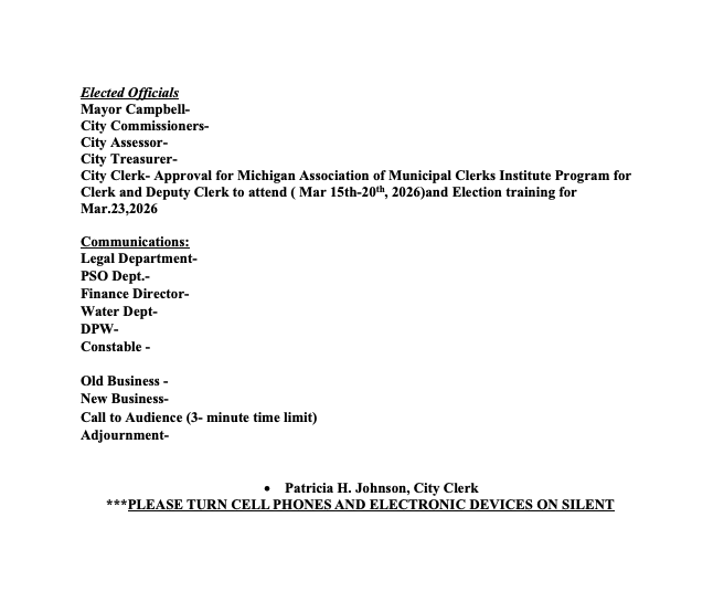 City Council Agenda Page 2